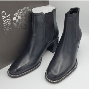 Vince Camuto Black Leather Boots